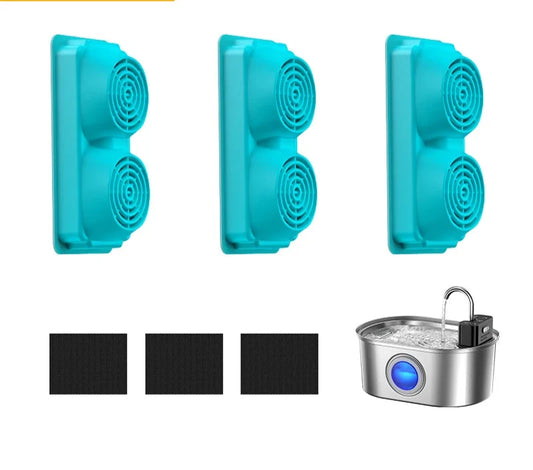 Cat Fountain Filter Replacement - 3.2L Stainless Steel Wireless Fountain Compatible Filters