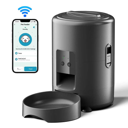 2L Automatic Pet Feeder with Camera — App-Controlled Timed Food Dispenser for Cats & Dogs