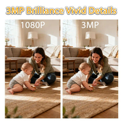 2K Indoor WiFi Pet Camera — 360° Pan & Tilt with Night Vision & 2-Way Audio