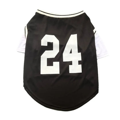Basketball Print Faux Two-Piece Dog Cooling Vest Shirt | Summer Casual Top for Medium & Large Dogs