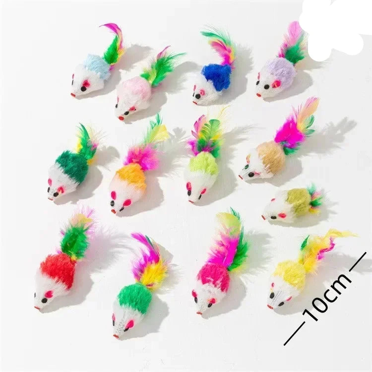 Catnip Mouse Toys with Rattle