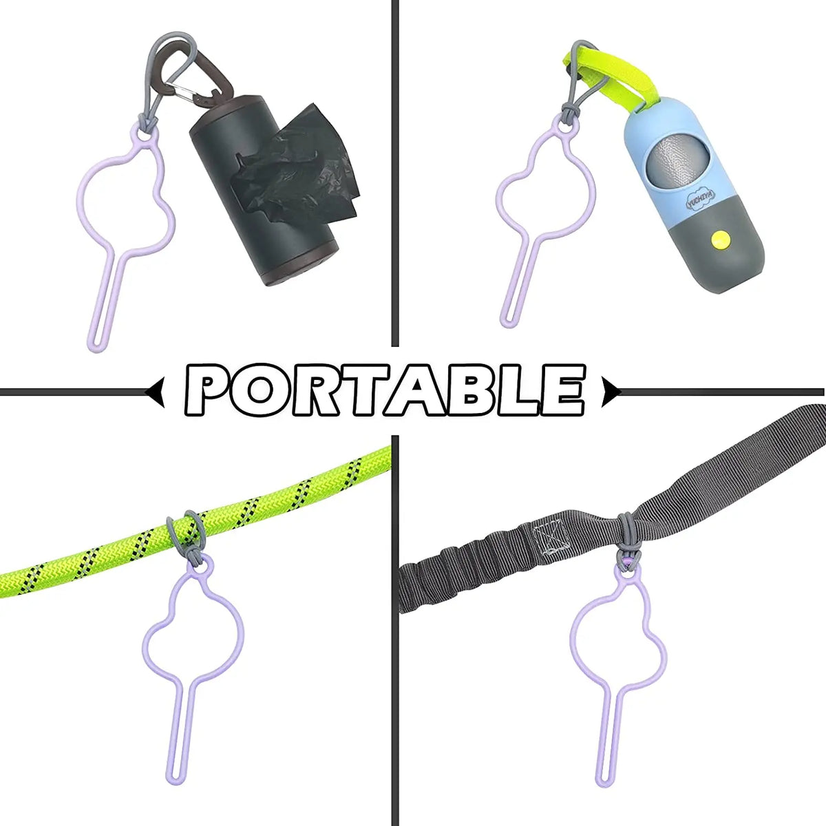 Hands-Free Leash Poop Bag Dispenser