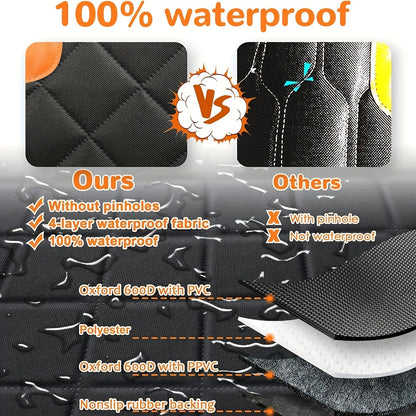 600D Heavy Duty Waterproof Dog Car Hammock Seat Cover – Scratch-Proof
