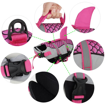 Shark Swim Vest & Life Jacket for Dogs