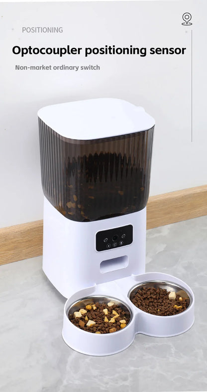 5L Smart WiFi Pet Feeder with Camera – App-Controlled Automatic Food Dispenser for Cats & Dogs