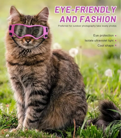 Cat Sunglasses - UV Protection Goggles for Small Pets