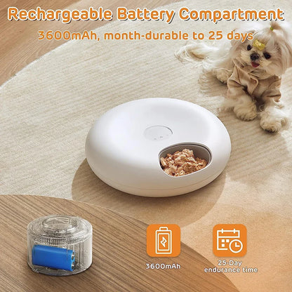WiFi Automatic Pet Feeder for Wet, Dry & Frozen Food — Ice Pack Cooling, Portion Control for Cats & Dogs