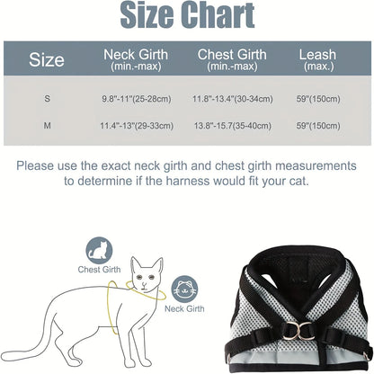 Cat Collar, Harness & Leash Set for Kittens