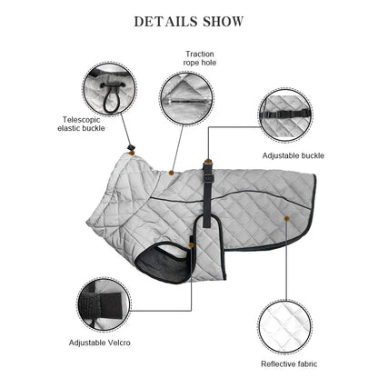 Reflective Winter Dog Jacket & Outdoor Vest