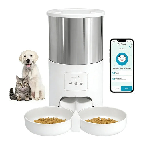 WiFi Automatic Pet Feeder with Stainless Steel Bowl – 4.5L