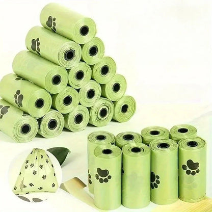 Biodegradable Dog Poop Bags with Dispenser — 15 Bags Per Roll