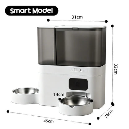 5L+3L Smart Automatic Pet Feeder with WiFi, Camera & Water Dispenser