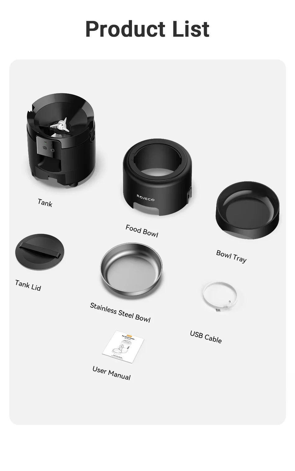 Smart Automatic Pet Feeder 2L - Wi-Fi App Control Food Dispenser for Cats & Dogs