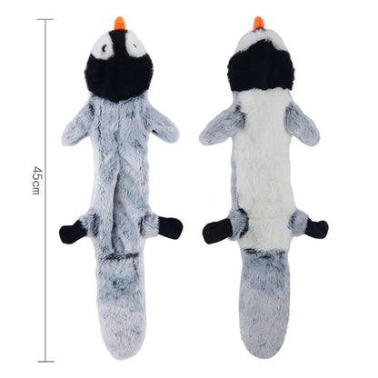 Stuffing-Free Squeaky Dog Toy with Crinkle