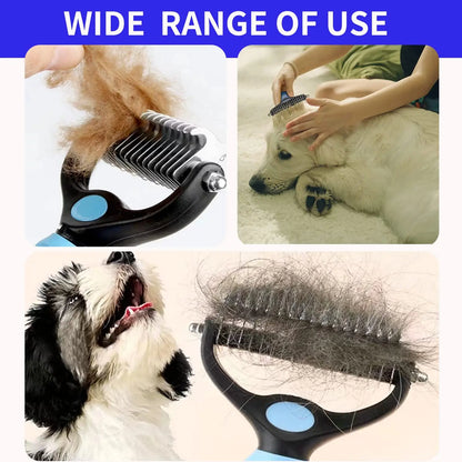 Professional Pet Deshedding Brush - Hair Remover for Dogs and Cats