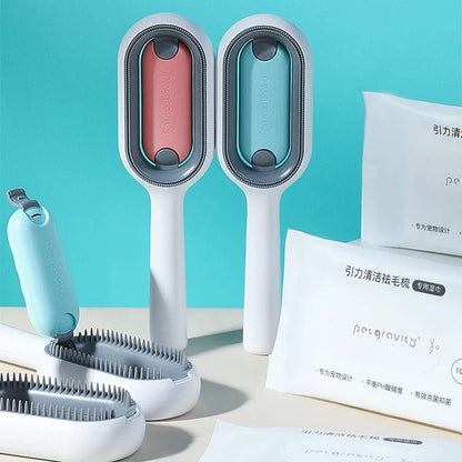 Double-Sided Pet Hair Removal Brush