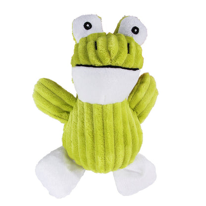 Corduroy Animal Squeaky Dog Toy - Bite Resistant