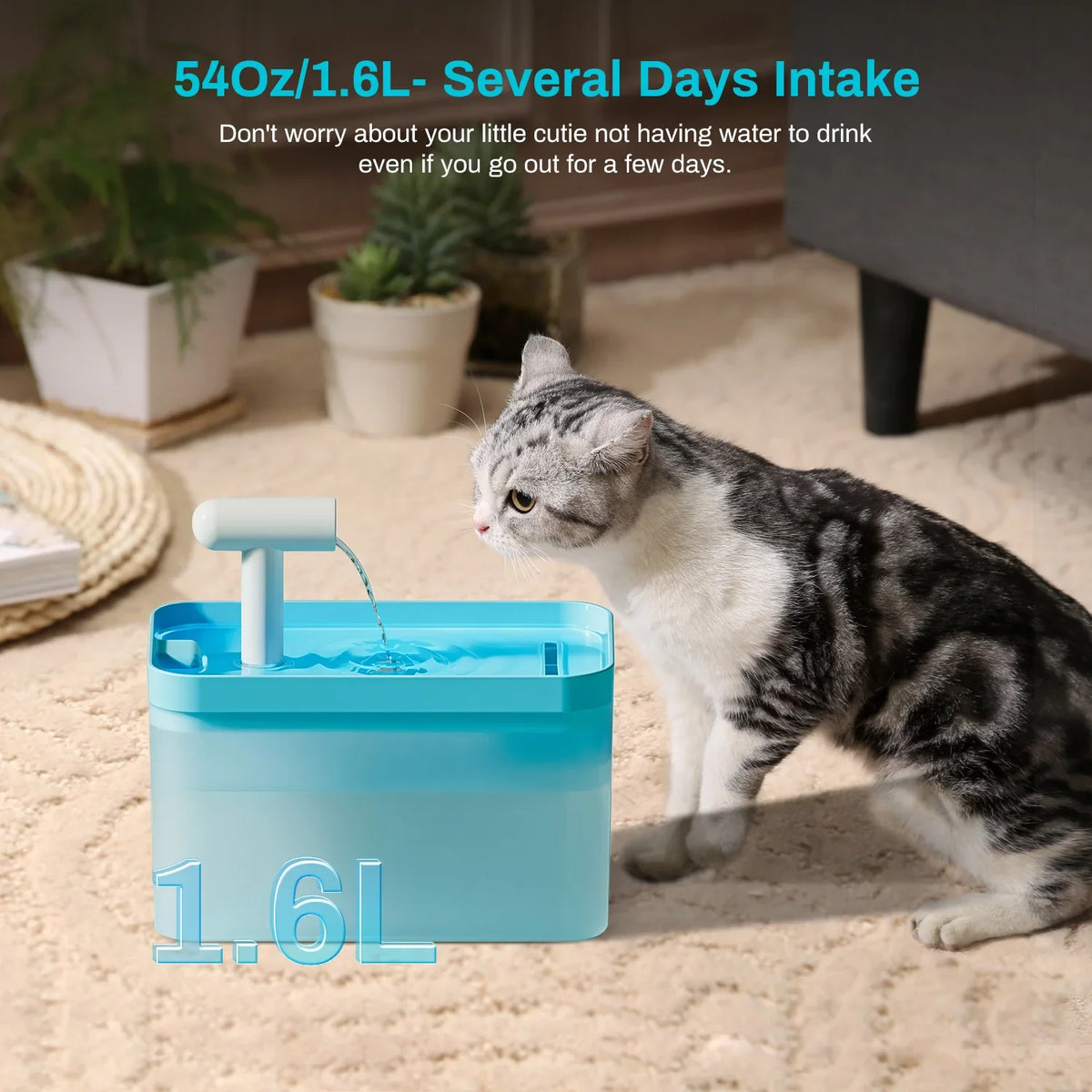 Automatic Pet Water Fountain with Sensor