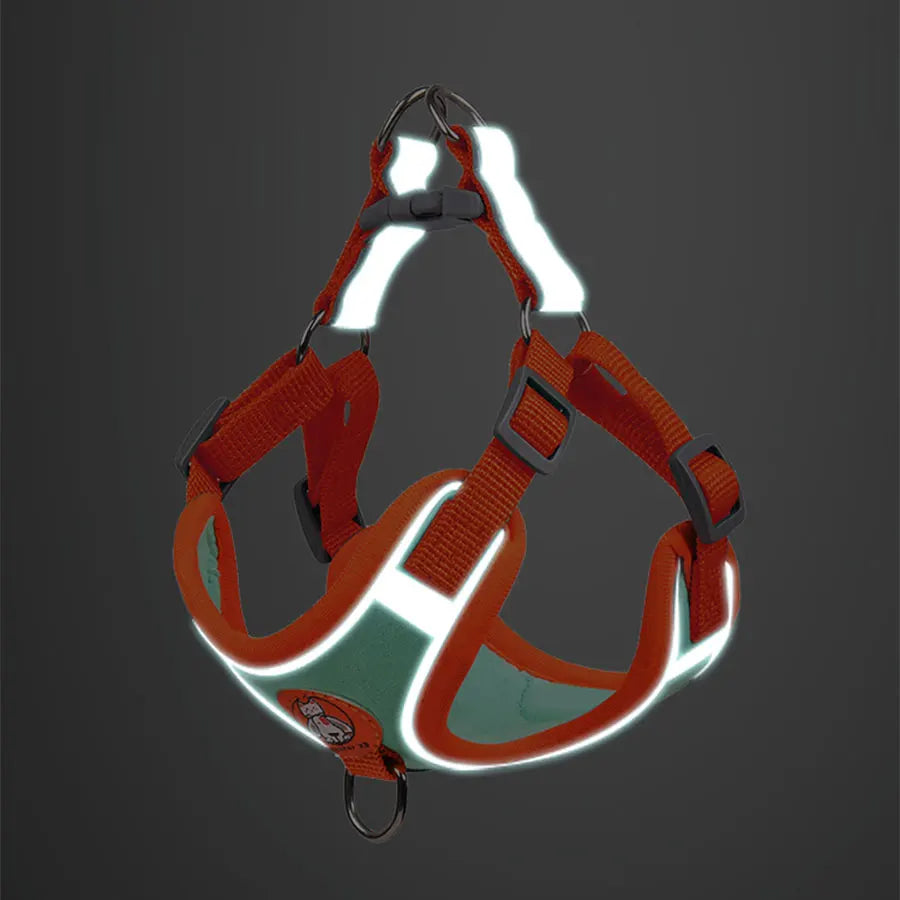 Breathable Reflective Dog Harness - Adjustable for Small Dogs & Puppies
