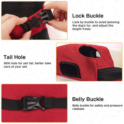 Breathable Mesh Pet Carrier Backpack for Small Dogs & Cats