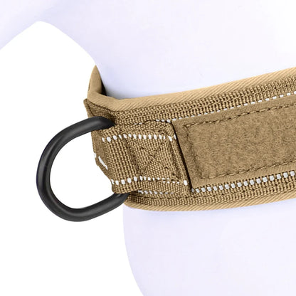 Tactical No-Pull Dog Harness - Reflective Nylon Vest for Training
