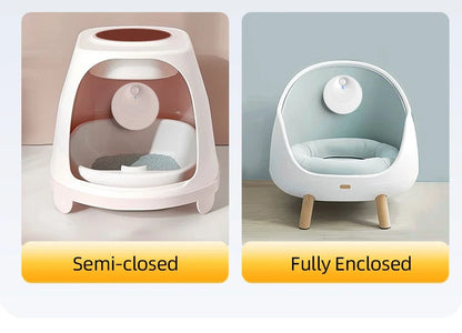 Smart Cat Litter Deodoriser — 4000mAh Automatic Odour Purifier for Litter Boxes