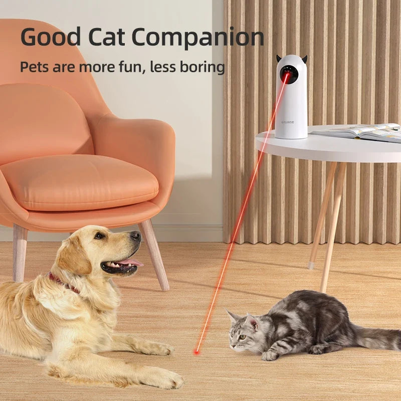 Interactive Smart Cat Toy with LED Laser and Handheld Control