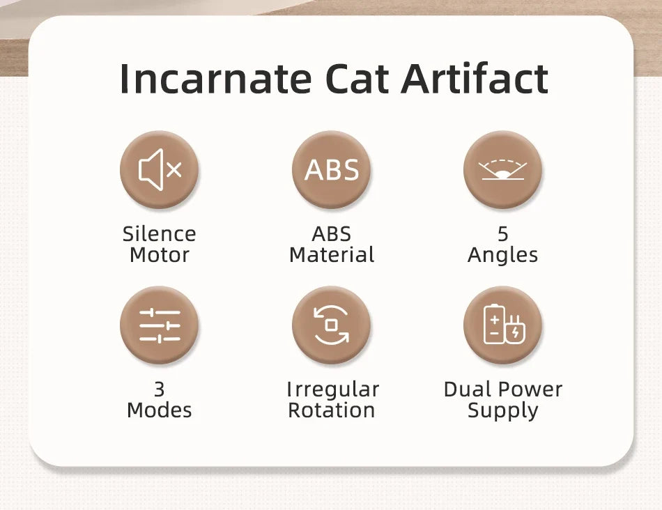 Automatic Interactive Cat Laser Toy - Motion Activated LED Pet Entertainment System