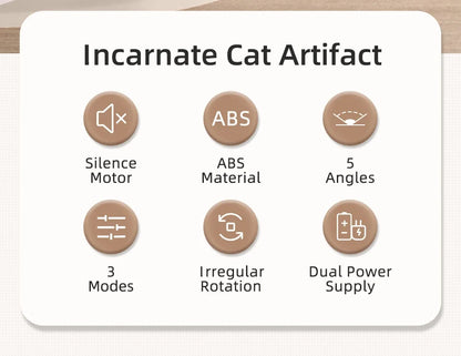 Automatic Interactive Cat Laser Toy - Motion Activated LED Pet Entertainment System