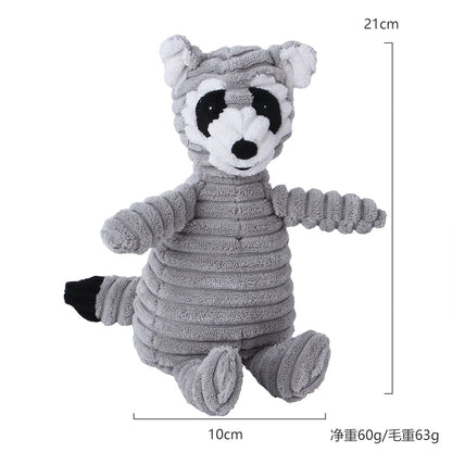 Corduroy Plush Squeaky Toy for Dogs