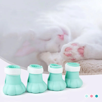 Anti-Slip Pet Paw Protectors - 4 Pack