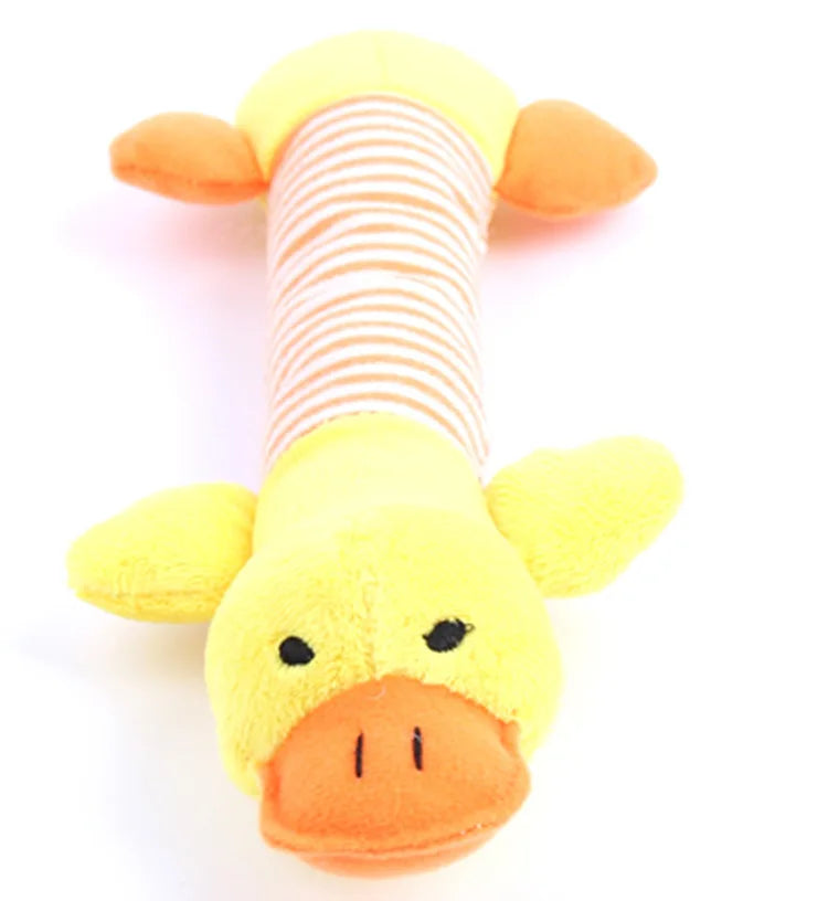 Stuffing-Free Squeaky Dog Toy with Crinkle