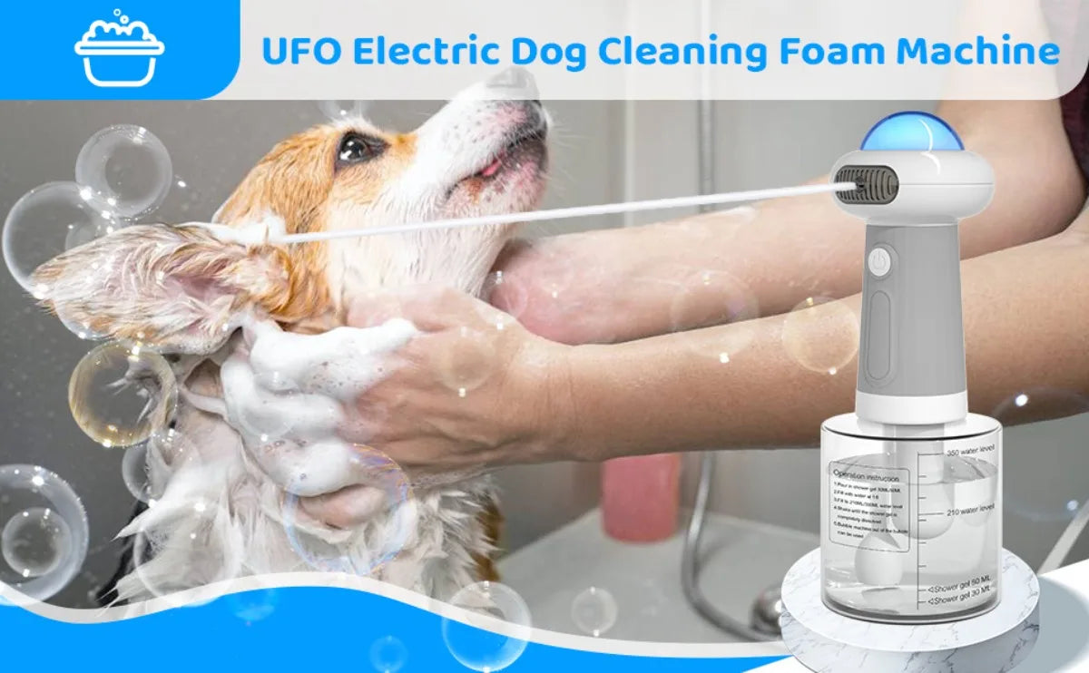 Electric Foaming Pet Shampoo Dispenser for Dogs & Cats