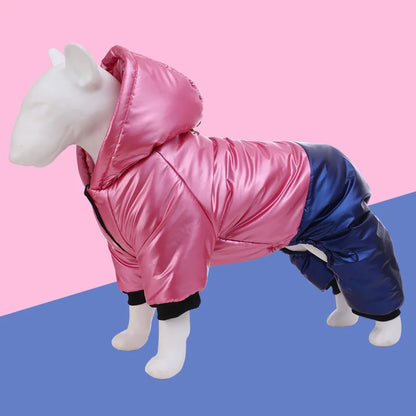 Waterproof Winter Down Hoodie Jacket for Small Dogs