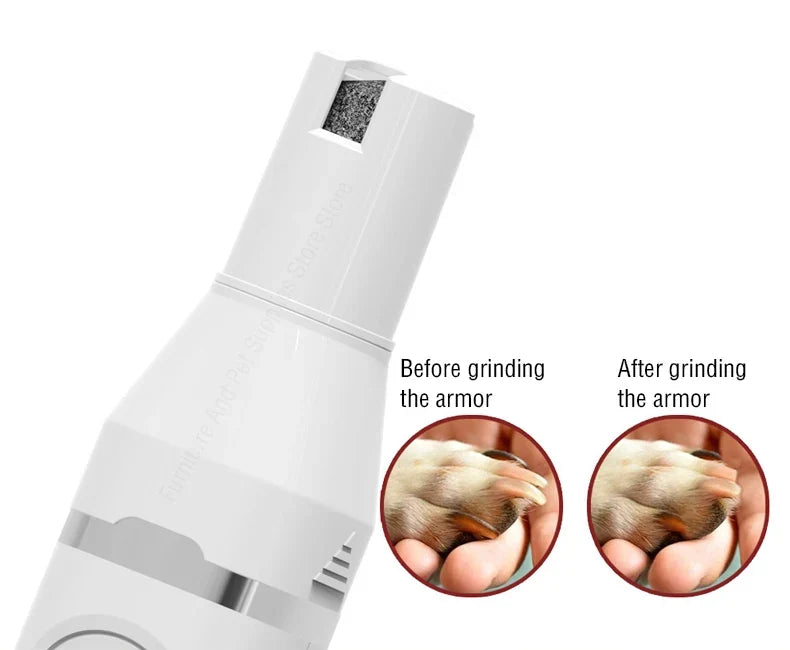 4-in-1 Cordless Pet Grooming Set with 4 Blades — Low Noise Rechargeable Clipper