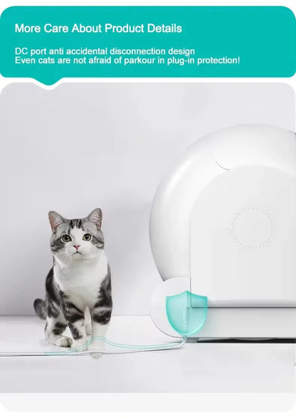 65L Self-Cleaning Automatic Cat Litter Box — App Control, Ionic Deodoriser, Fully Enclosed
