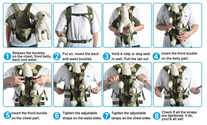 Front-Facing Pet Carrier Backpack for Dogs & Cats