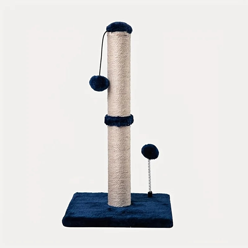 34-Inch Sisal Cat Scratching Post with Hanging Ball Toy