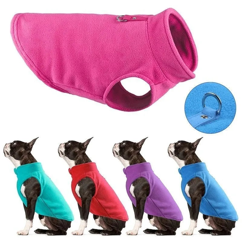 Fleece Vest Jacket for Small Dogs & Cats | Warm Winter Coat for Chihuahuas & French Bulldogs