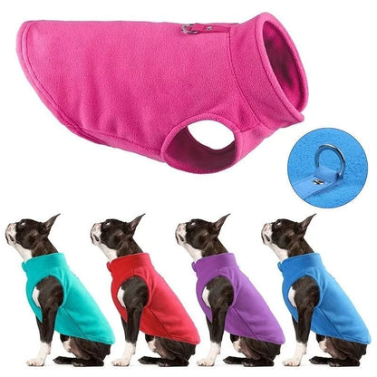 Fleece Vest Jacket for Small Dogs & Cats | Warm Winter Coat for Chihuahuas & French Bulldogs