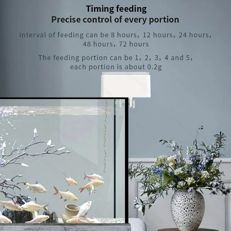 Automatic WiFi Fish Feeder with Smart Controls