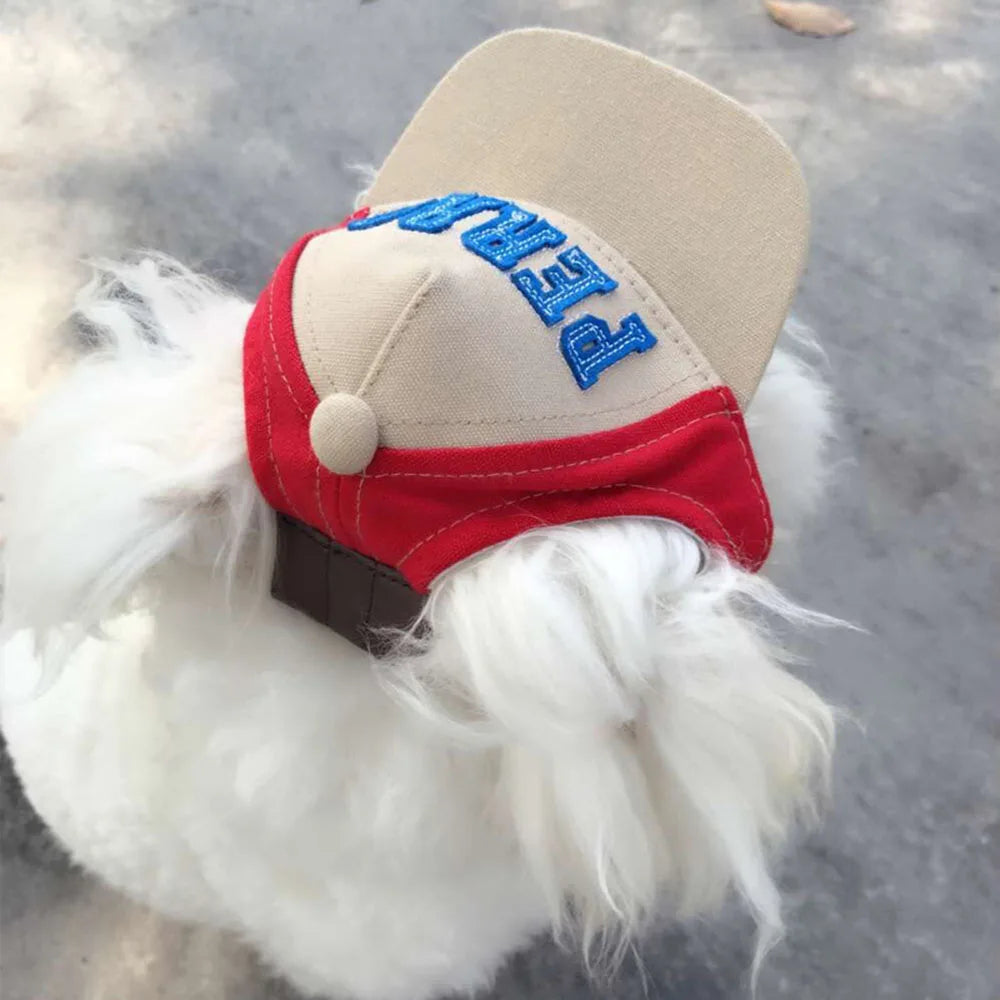 Dog Baseball Cap with Visor - Summer Sun Hat