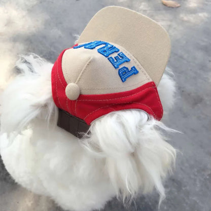 Dog Baseball Cap with Visor - Summer Sun Hat