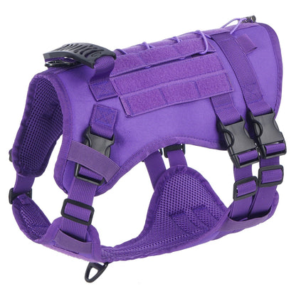 Tactical Chest Strap Dog Harness with Reinforcement Loop