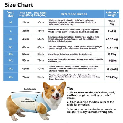 Ice Silk Cooling Vest with Sun Protection for Dogs & Cats