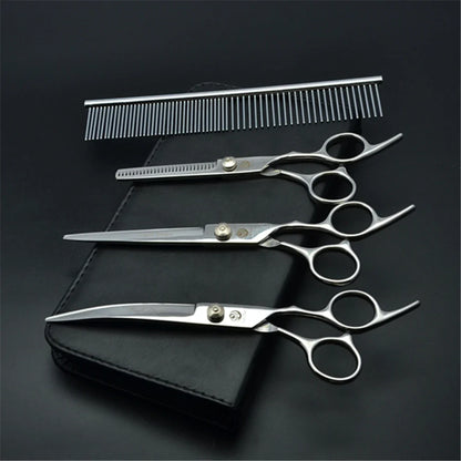 Professional Dog Grooming Scissors Set - 6" & 7" Stainless Steel
