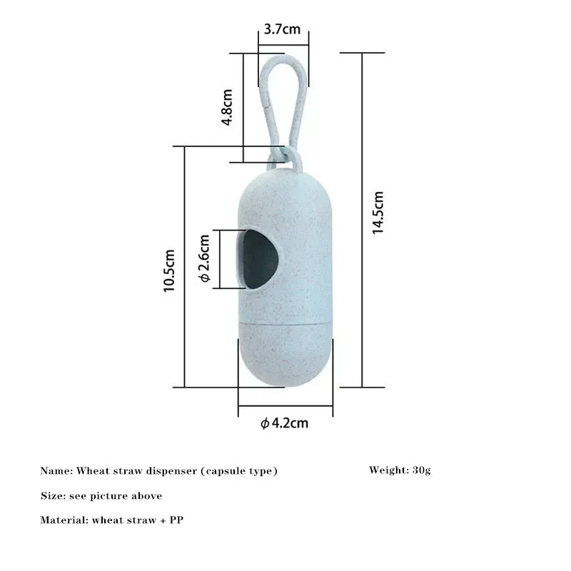 Dog Poop Bag Dispenser with Waste Bags - Convenient Holder for Dog Walks