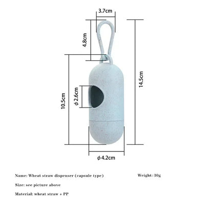 Dog Poop Bag Dispenser with Waste Bags - Convenient Holder for Dog Walks