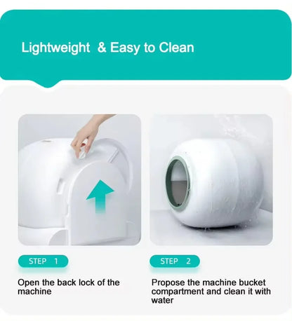 65L Self-Cleaning Automatic Cat Litter Box — App Control, Ionic Deodoriser, Fully Enclosed