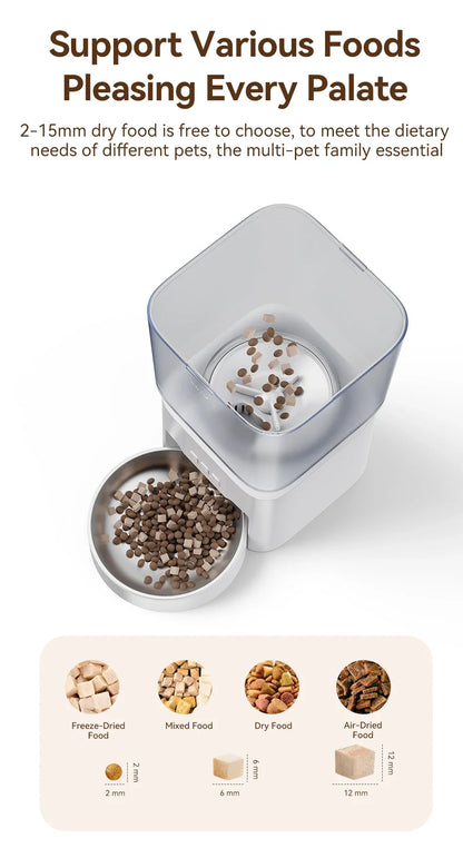 4.5L Smart Wi-Fi Automatic Pet Feeder with App Control